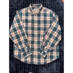 Abercrombie & Fitch‎ Vintage Mens Plaid Long Sleeve Button Up Size L